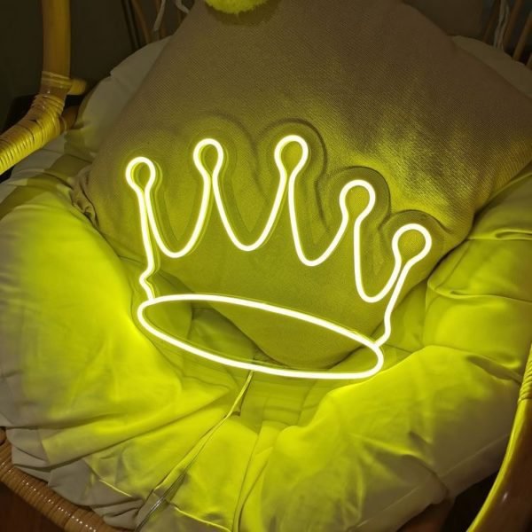 crown neon sign