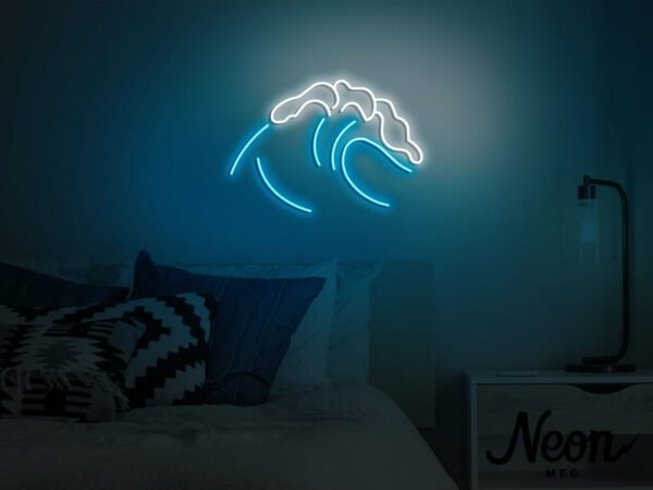 wave neon sign